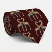 Romantische Giraffen Krawatte (Gerollt)