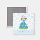 Romantische Girl Magnet (Vorderseite/Rückseite)