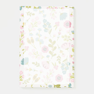 Romantische, girly Blumen Rosa Muster Transparenz Post-it Klebezettel