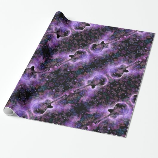 Romantische Gitarrenmusik - Magische Sounds Geschenkpapier (Ungerollt)