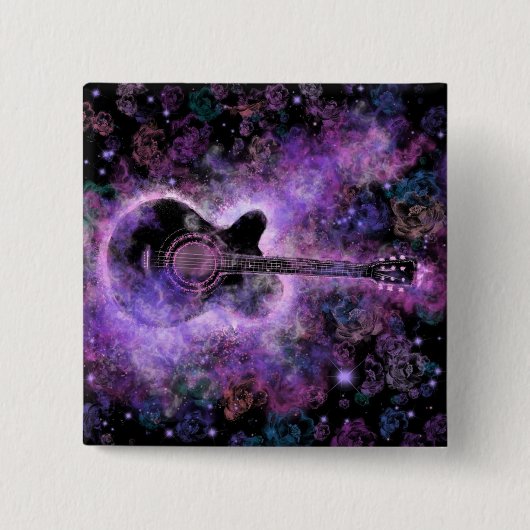 Romantische Gitarrenmusik - Magischer Raum - Button (Vorderseite)