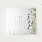 Romantische Glitzer-Rose Hochzeitorden Wandteppich (Vorderseite (Horizontal))