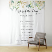 Romantische Glitzer-Rose Hochzeitorden Wandteppich (Beispiel)