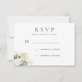 Romantische Glitzer Rose Hochzeitsreaktion Einladung