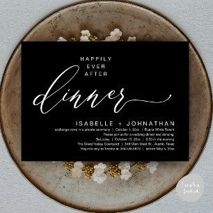 Romantische glückliche Ever nach dem Abendessen El Einladung