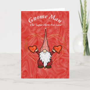 Romantische Gnom-Mann-Karte Karte