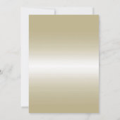 Romantische Goldbucht & Glitzer 50. Hochzeit Einladung (Rückseite)