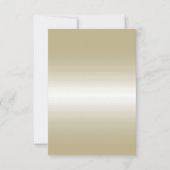 Romantische Goldbucht & Glitzer 50. Hochzeit Save The Date (Rückseite)