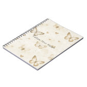 Romantische Goldcreme-Herzen Notizblock (Linke Seite)