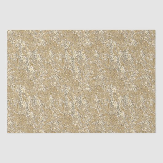 Romantische Golden Glitzer Sequin Dekoration Weihn Seidenpapier (Vorderseite)