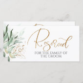 Romantische goldene Grüne Weiße Hochzeit vorbehalt (Vorne/Hinten)