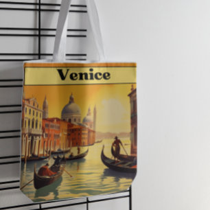 Romantische Goldene Stunde Venedig Italien Vintage Tasche