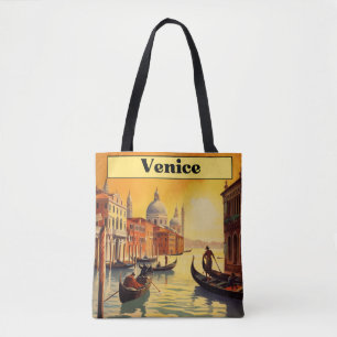 Romantische Goldene Stunde Venedig Italien Vintage Tasche
