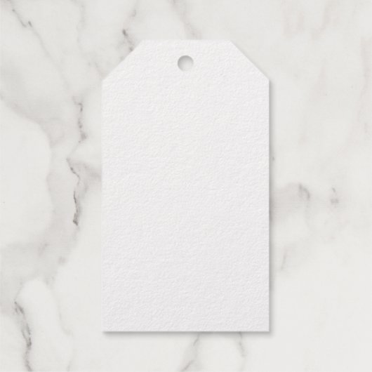 Romantische Goldfoil-Kalligrafie Hochzeit Willkomm Geschenkanhänger (Rückseite)