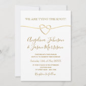 Romantische Goldhochzeit Einladung (Vorderseite)