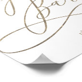 Romantische Goldkalligrafie Cigar Bar Sign Poster (Ecke)