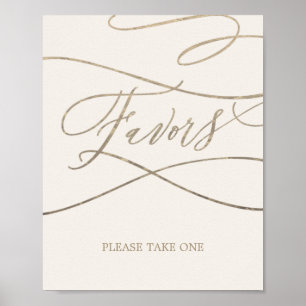 Romantische Goldkalligrafie Elfenbeinküste Gastg Poster