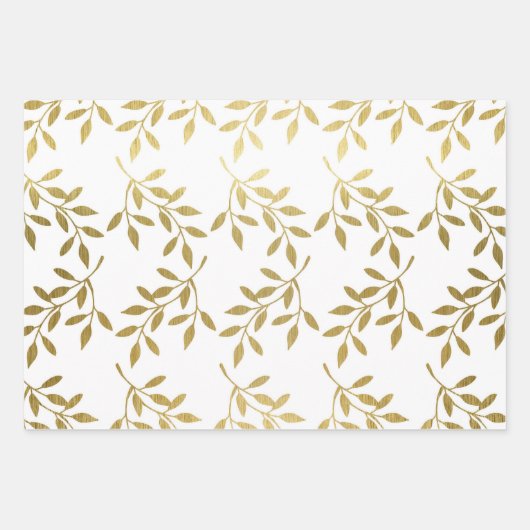 Romantische Goldmedaille Geschenkpapier Set (Vorderseite 3)