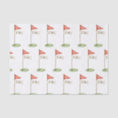 Romantische Golf Flagge "Ich will" Golf-Geschenk z Seidenpapier (Vorderseite)