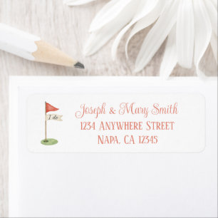 Romantische Golf Flagge "Ich will" Golf Hochzeit