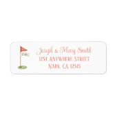 Romantische Golf Flagge "Ich will" Golf Hochzeit (Vorne)