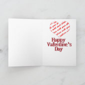 Romantische Gondelfahrt zum Valentinstag Feiertagskarte (Innenseite)