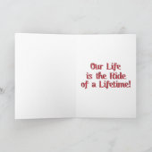 Romantische Gondelfahrt zum Valentinstag Feiertagskarte (Innenseite)