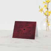 Romantische Goth Wedding Jubiläum Til Death Liebe Karte (Gelbe Blume)