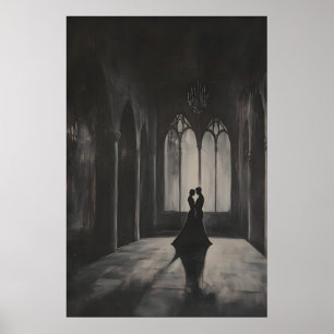 Romantische Gothic-Liebhaber Kunst Druck Dark Acad Poster