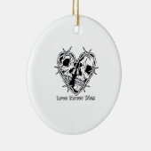 Romantische Gotik für Paare Keramik Ornament (Rechts)