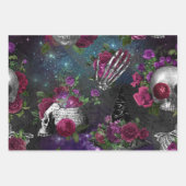 Romantische Gotische Hexe und Rose um Mitternacht Geschenkpapier Set (Vorderseite)