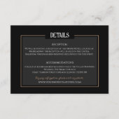 Romantische gotische Hochzeitsstipps - Minimalisti Begleitkarte (Vorderseite)