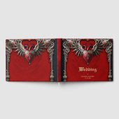 Romantische gotische Ikone: Herz, Rose, Schädel. Gästebuch (Voll)