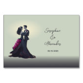 Romantische Gotische Liebhaber des Museo Cantonale Tischnummer (Rückseite)