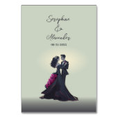 Romantische Gotische Liebhaber des Museo Cantonale Tischnummer (Rückseite)