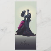 Romantische Gotische Liebhaber des Museo della Cit Menükarte (Vorderseite)