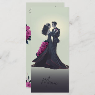 Romantische Gotische Liebhaber des Museo della Cit Menükarte