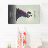 Romantische Gotische Liebhaber Eleganter Hochzeit Banner (Insitu)