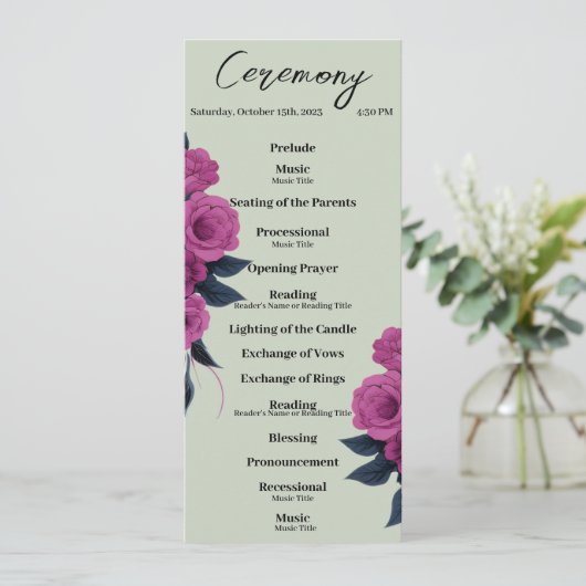 Romantische Gotische Liebhaber Minimales Hochzeits Einladung (Stehend Vorderseite)