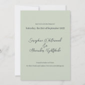 Romantische Gotische Liebhaber Save the Date Minim Einladung (Rückseite)