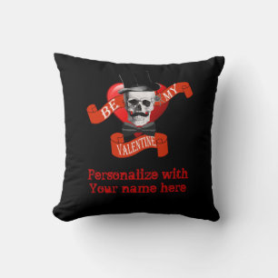 Romantische gotische oder steampunk Valentinsgrü Kissen