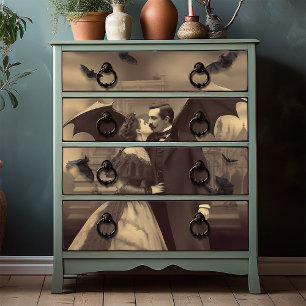 Romantische gotische viktorianische Schönheit Drac Seidenpapier