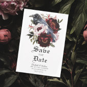 Romantische gotische Wasserfarbe Save the Date Einladung