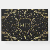 Romantische gotische Wasserfarbenraven-Hochzeit Gästebuch (Rückseite)