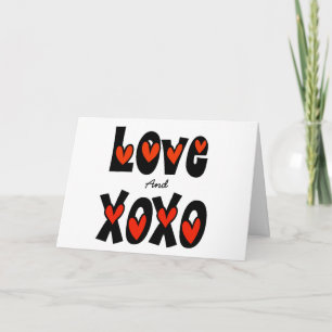 Romantische Grafik Liebe und Küsse und Umarmungen Karte