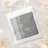 Romantische graue Trauung Geschenktütchen (Ausgeschnitten)