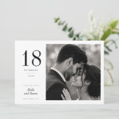 Romantische große Verabredung Foto Save The Date K (Stehend Vorderseite)