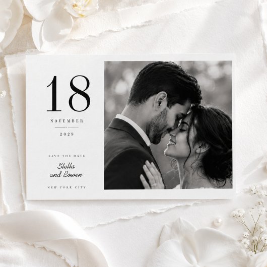 Romantische große Verabredung Foto Save The Date K
