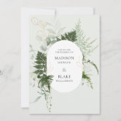 Romantische Grünanlage Woodland Wild Fern Einladun Einladung (Vorderseite)