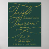 Romantische grüne Goldfolie Morgen mache ich Probe Foliendrucke (Vorderseite)